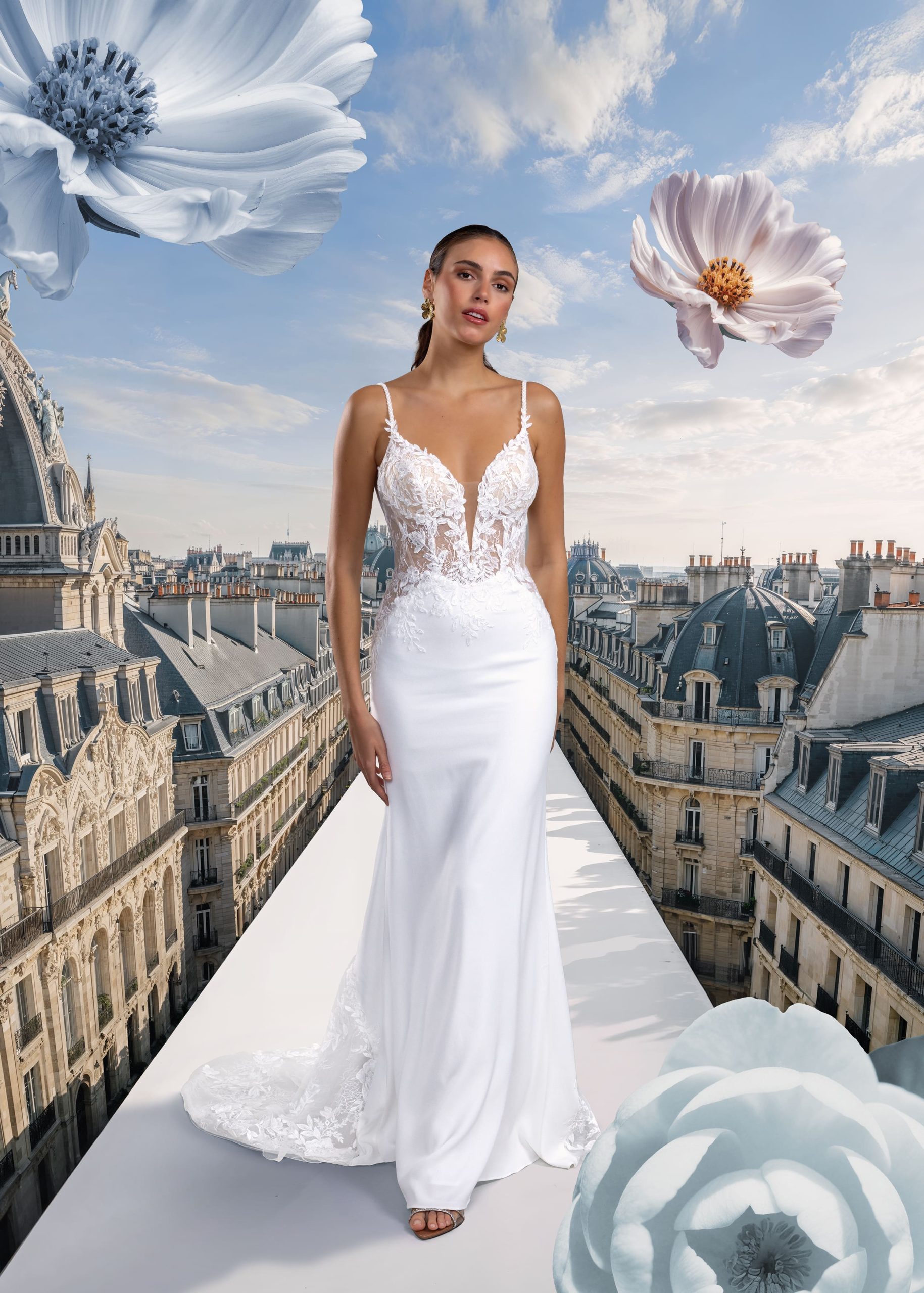 Robe de mariée FELIANE-robe satin — À l’infini mariage